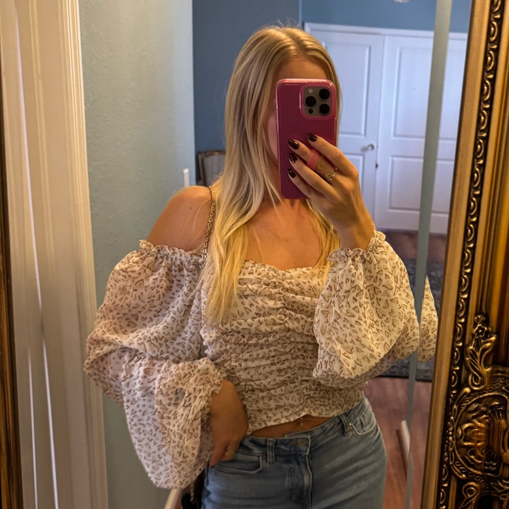 Stylish Off-Shoulder Floral Top